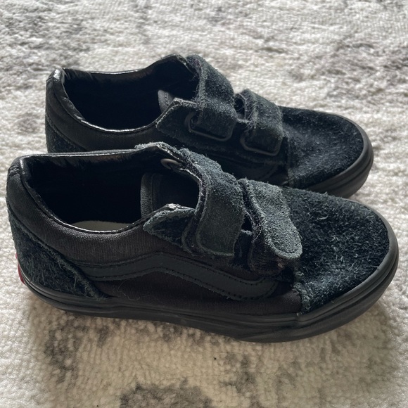 Black Velcro Vans - Picture 1 of 3